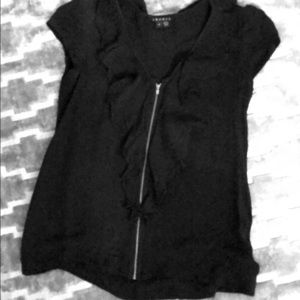 theory black blouse